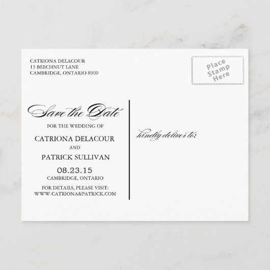 ロマンチックな水の色の牡丹は日付はがきを保存 案内ポストカード (裏面)