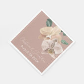 ロマンチックな水の色の蘭オンダスティ赤面 スタンダードランチョンナプキン (角)