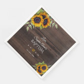 ロマンチックな水の色ひまわり木製バプテスマ (コーナー)