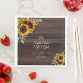 ロマンチックな水の色ひまわり木製バプテスマ (インサイチュ)