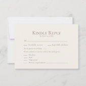 ロマンチックな水の色アカシアウェディングRSVPカード サンキューカード (正面)