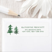 ロマンチックな水の色ウッドランドフォレストグリーン ラベル (インサイチュ)