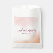 ロマンチックな水の色カラフル結婚式の引き出物バッグ フェイバーバッグ (正面)