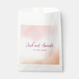 ロマンチックな水の色カラフル結婚式の引き出物バッグ フェイバーバッグ