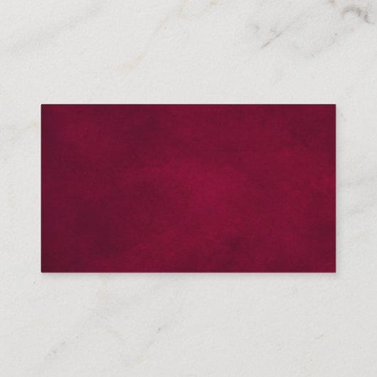 ロマンチックな水の色バーガンディフローラ幾何学的 エンクロージャーカード (裏面)