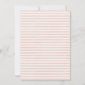 ロマンチックな水の色バーガンディフローラ幾何学的 招待状 (裏面)