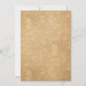 ロマンチックな水の色バーガンディフローラ幾何学的 招待状 (裏面)