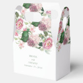 ロマンチックな水の色ピンクの花庭園の結婚式 フェイバーボックス (オープン)