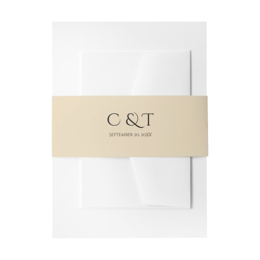 ロマンチックな水の色フローラ真珠の羽結婚飾り 招待状ベリーバンド (正面例)