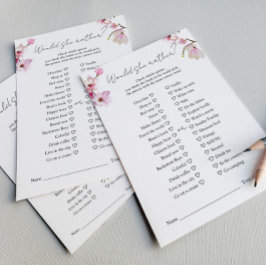 ロマンチックな水の色マグノリア彼女はむしろゲーム チラシ