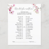 ロマンチックな水の色マグノリア彼女はむしろゲーム チラシ (正面)