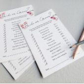 ロマンチックな水の色マグノリア花嫁または新郎ゲーム チラシ