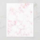 ロマンチックな水の色マグノリア花嫁または新郎ゲーム チラシ (裏面)