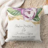 ロマンチックな水の色マグノリア クッション (ブランケット)