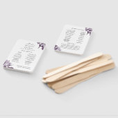 ロマンチックな水彩フローラアメジストプログラム ハンドファン (組立なし)