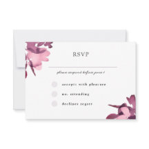 ロマンチックな水彩梅のフローラ結婚ズ