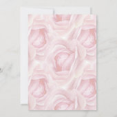 ロマンチックな水彩画のバラのウェディング 招待状 (裏面)