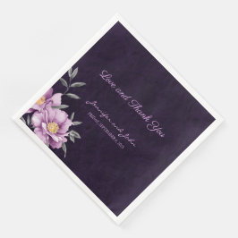 ロマンチックな水彩紫牡丹結婚の