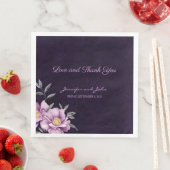 ロマンチックな水彩紫牡丹結婚の (インサイチュ)