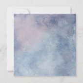 ロマンチックな水彩花のウェディング・セーブ・ザ・デート 招待状 (裏面)