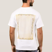 ロマンチックな水彩花の花嫁パーティーTシャツ Tシャツ (裏面)