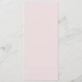 ロマンチックな水彩花結婚のメニューカード メニュー (裏面)