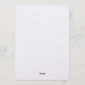 ロマンチックな水彩花輪の結婚式 招待状 (裏面)