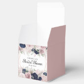 ロマンチックな水彩赤面ピンクローズブライダルシャワー フェイバーボックス (オープン)