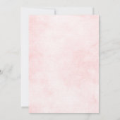 ロマンチックな水彩 ワインレッド Save the date 招待状 (裏面)