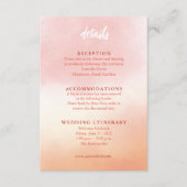 ロマンチックな水結婚色のエンクロージャカード エンクロージャーカード (正面)