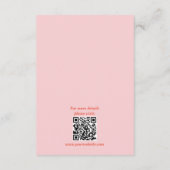 ロマンチックな水結婚色のエンクロージャカード エンクロージャーカード (裏面)