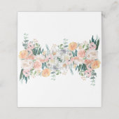 ロマンチックな水結婚色の折り畳み座席表 プレイスカード (外部開封)