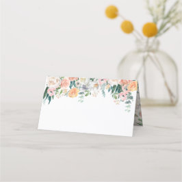 ロマンチックな水結婚色の折り畳み座席表 プレイスカード