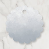 ロマンチックな海軍とブルゴーニュの花メッセージカード フェイバータグ (裏面)