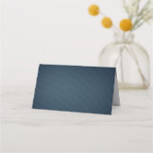 ロマンチックな海軍とブルゴーニュの花 プレイスカード (裏面)