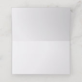 ロマンチックな海軍と白い花 プレイスカード (内部開封)