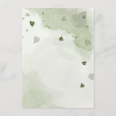 ロマンチックな海軍&ほこりっぽい青い花の緑の詳細 エンクロージャーカード (裏面)