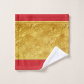 ロマンチックな消防署のロゴをパーソナライズ バスタオルセット (ウォッシュタオル)