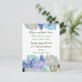 ロマンチックな混合花模様結婚式招待状 招待状 (スタンド正面)