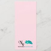 ロマンチックな漫画の花嫁結婚のメニュー メニュー (裏面)