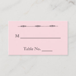 ロマンチックな漫画の花嫁結婚の座席表 プレイスカード