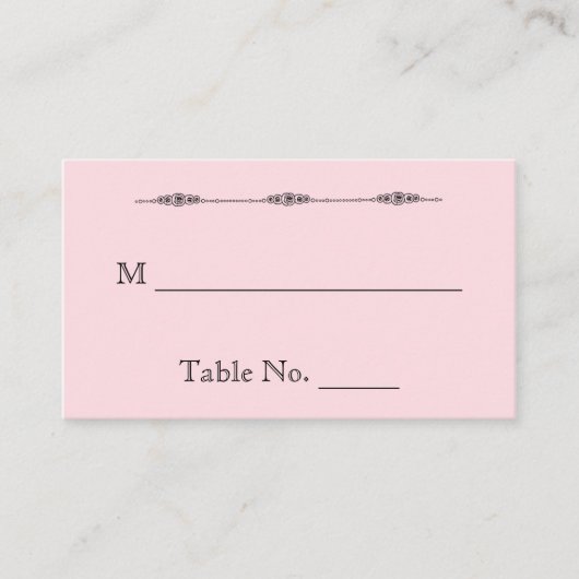 ロマンチックな漫画の花嫁結婚の座席表 プレイスカード (正面)