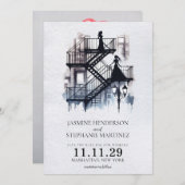 ロマンチックな火の脱出の花嫁 セーブザデート (正面/裏面)