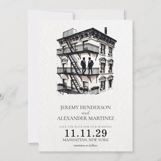 ロマンチックな火災避難所 セーブザデート (正面)