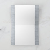 ロマンチックな灰色の水の色ラブバーズブランチ結婚ズ サンキューカード (内部)