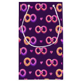 ロマンチックな無限とハート スモールペーパーバッグ (裏面)