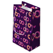 ロマンチックな無限とハート スモールペーパーバッグ (裏面アングル)