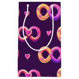 ロマンチックな無限とハート スモールペーパーバッグ