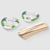 ロマンチックな熱帯のハンドファン ハンドファン (組立なし)