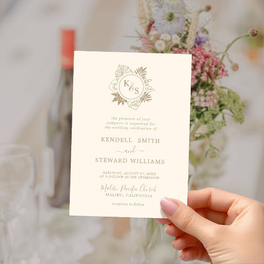 ロマンチックな熱帯の緑の結婚式の日付を保存 招待状